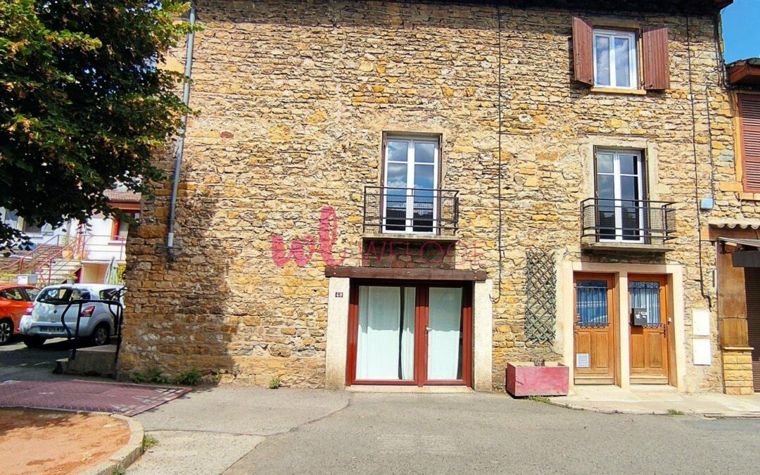 En exclusivité Appartement T5 dans une bâtisse en pierres dorées à Châtillon d’Azergues