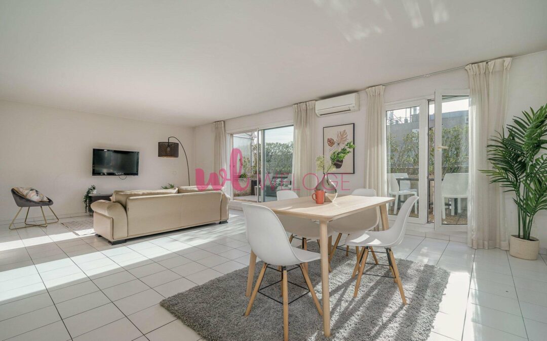 A vendre appartement – dernier étage – 4 pièces avec terrasse – Marseille 8ème