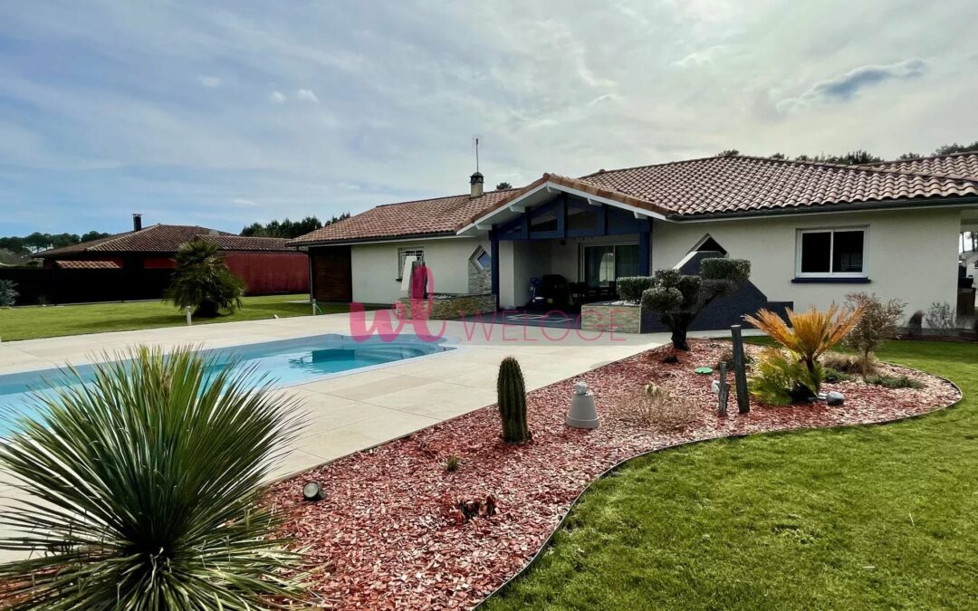 A vendre magnifique maison 6 pièces avec piscine et jardin paysager à Boos dans les Landes