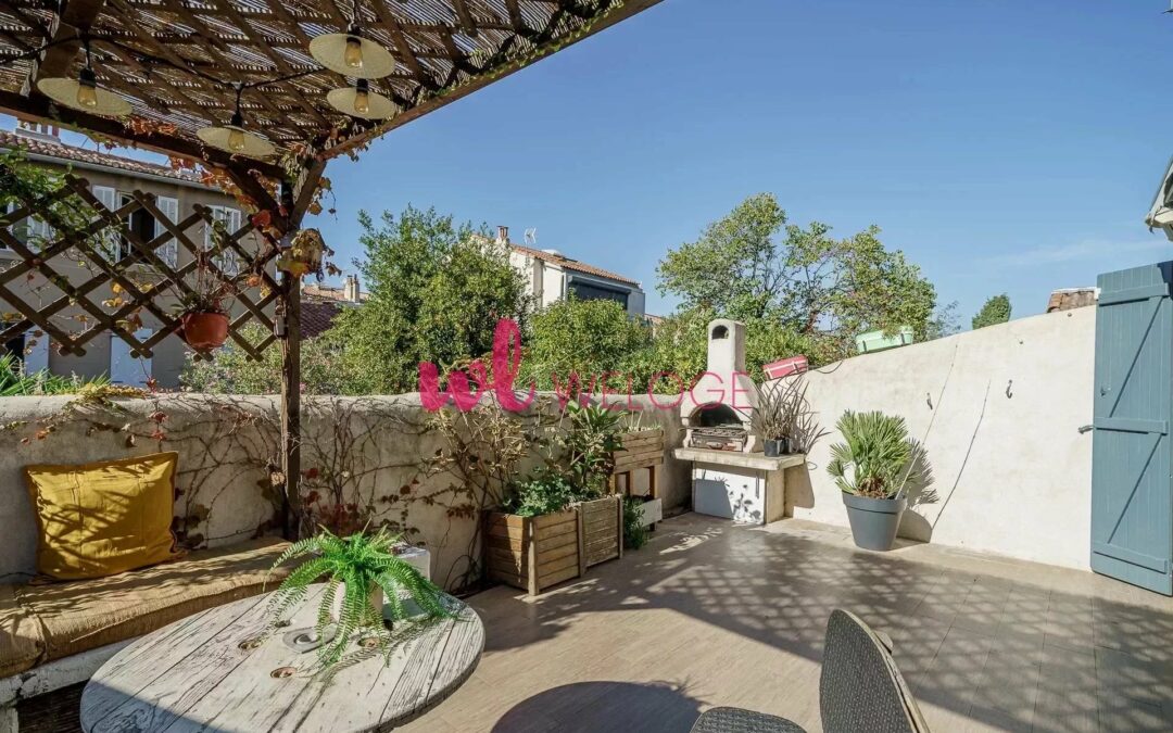 A vendre maison 4 pièces avec terrasse plein ciel au coeur de Vauban à Marseille