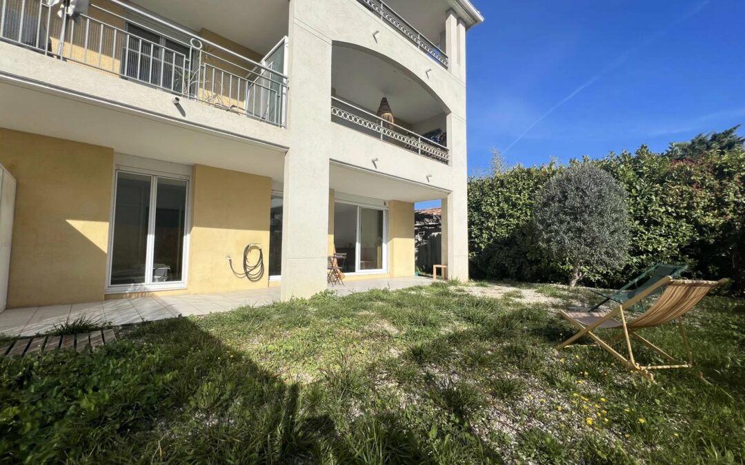 Vente appartement T2 avec jardin et garage