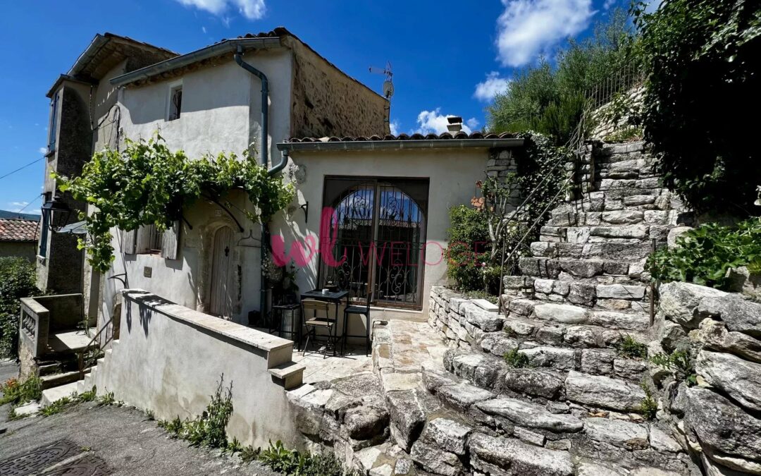 Maison de village rénovée et un terrain avec vue