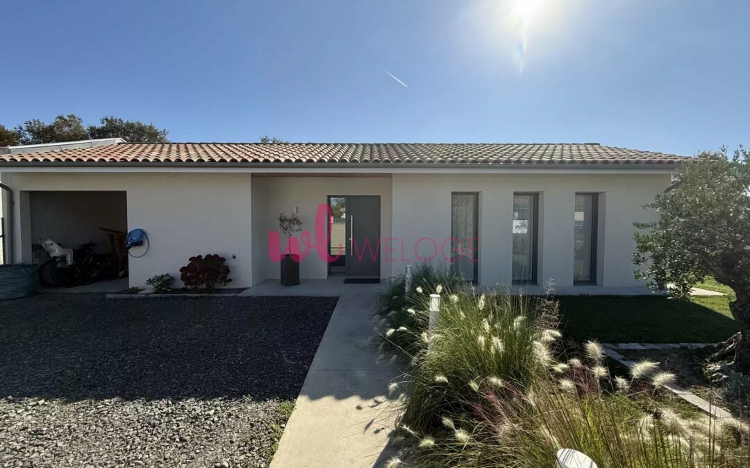 Maison contemporaine 5 pièces de 135 m² avec piscine et panneaux solaires à Heugas