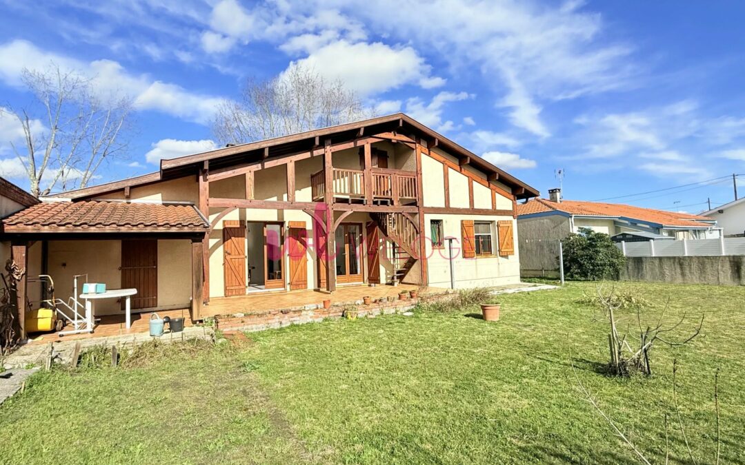 Maison 111 m² plein sud + T2 indépendant, garage et jardin à Saint-Vincent-de-Tyrosse
