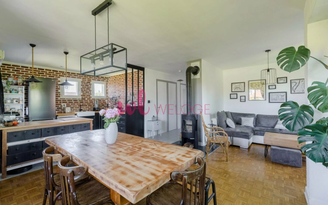 Maison 5 pièces – 154 m² avec jardin au calme – Chavanoz