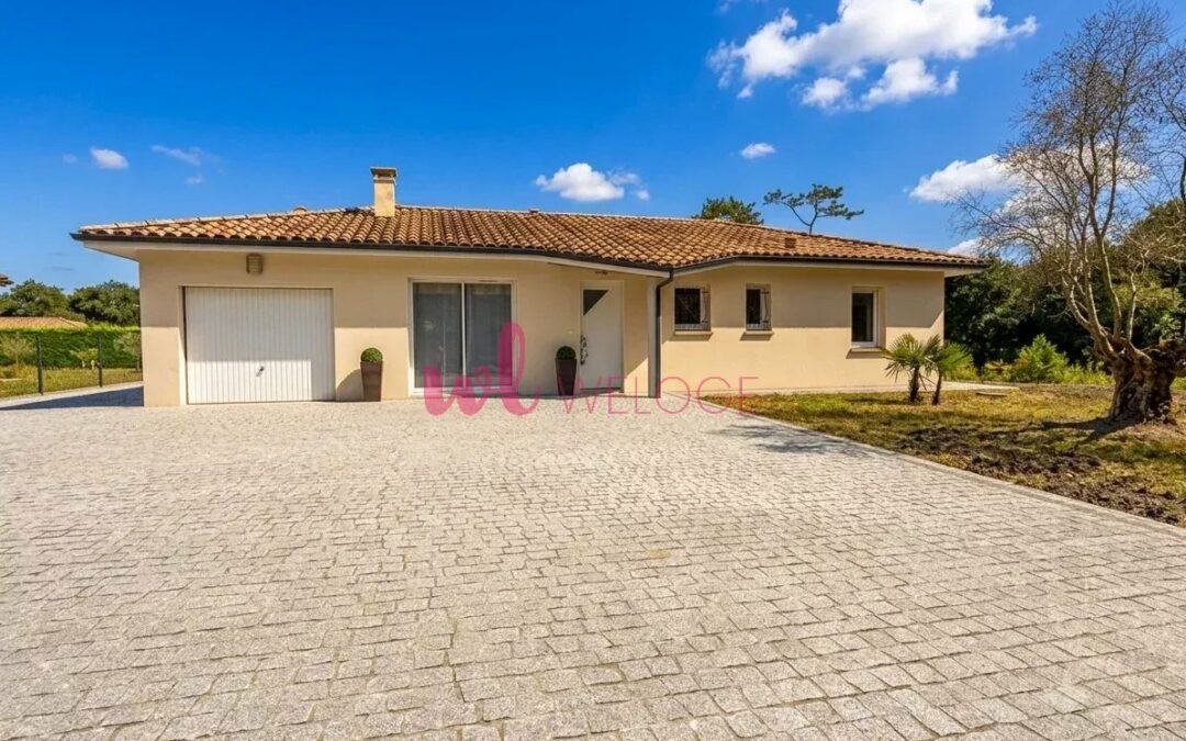 A vendre à Boos – Rion-des-Landes | Maison plain-pied 83 m² | Terrain 1 600 m² | Vue forêt | 280 000 €